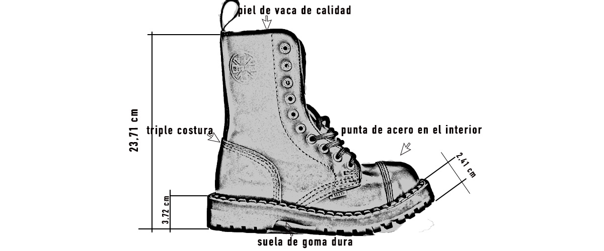 botas steel aislados