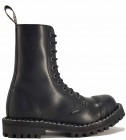 Botas Steel 10 Ojales Negro Vegano