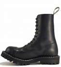 Botas Steel 10 Ojales Negro Vegano