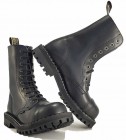 Botas Steel 10 Ojales Negro Vegano