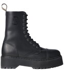 Botas Steel 10 Ojales Negro Alessia