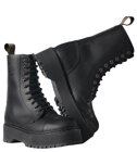 Botas Steel 10 Ojales Negro Alessia
