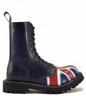 Botas Steel 10 Ojales Bandera Británica