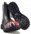 Botas Steel 10 Ojales Bandera Británica