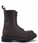 Botas Steel 10 Ojales Marrón