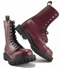 Botas Steel 10 Ojales Burdeos