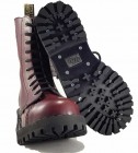 Botas Steel 10 Ojales Burdeos