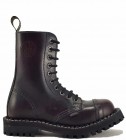 Botas Steel 10 Ojales Burdeos Envejecido