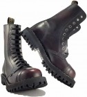 Botas Steel 10 Ojales Burdeos Envejecido