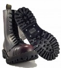 Botas Steel 10 Ojales Burdeos Envejecido