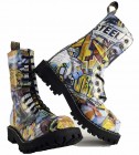 Botas Steel 10 Ojales Graffiti