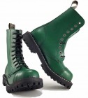 Botas Steel 10 Ojales Verde