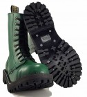 Botas Steel 10 Ojales Verde