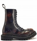 Botas Steel 10 Ojales Naranjas Envejecido