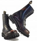 Botas Steel 10 Ojales Naranjas Envejecido