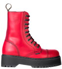 Botas Steel 10 Ojales Rojo Alessia