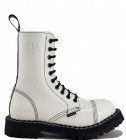 Botas Steel 10 Ojales Blanco