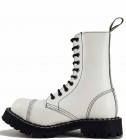 Botas Steel 10 Ojales Blanco