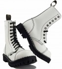 Botas Steel 10 Ojales Blanco