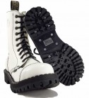 Botas Steel 10 Ojales Blanco