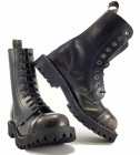 Botas Steel 10 Ojales Blanco Envejecido