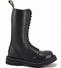 Botas Steel 15 Ojales Negros