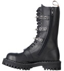 Botas Steel 15 Ojales Negro 4 Hebillas Zip Pyramid