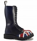 Botas Steel 15 Ojales Bandera Británica