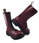 Botas Steel 15 Ojales Burdeos
