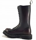 Botas Steel 15 Ojales Burdeos Evejecido