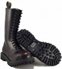 Botas Steel 15 Ojales Burdeos Evejecido
