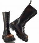 Botas Steel 15 Ojales Naranjas Envejecido
