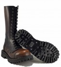 Botas Steel 15 Ojales Naranjas Envejecido