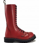 Botas Steel 15 Ojales Rojo