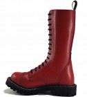 Botas Steel 15 Ojales Rojo