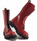 Botas Steel 15 Ojales Rojo