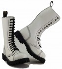Botas Steel 15 Ojales Blanco