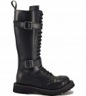 Botas Steel 20 ojales Con 2 Hebillas Negro