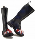 Botas Steel 20 Ojales Bandera Britanica