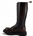 Botas Steel 20 Ojales Naranjas Envejecido