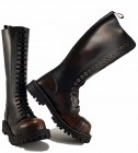 Botas Steel 20 Ojales Naranjas Envejecido