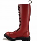 Botas Steel 20 Ojales Rojo
