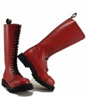 Botas Steel 20 Ojales Rojo