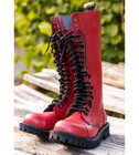 Botas Steel 20 Ojales Rojo