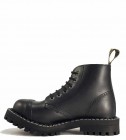 Botas Steel 6 Ojales Negro Aislados