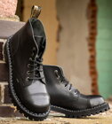 Botas Steel 6 Ojales Negro