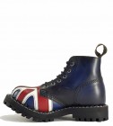 Botas Steel 6 Ojales Bandera Británica