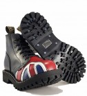 Botas Steel 6 Ojales Bandera Británica