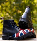 Botas Steel 6 Ojales Bandera Británica