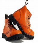 Botas Steel 6 Ojales Naranjas